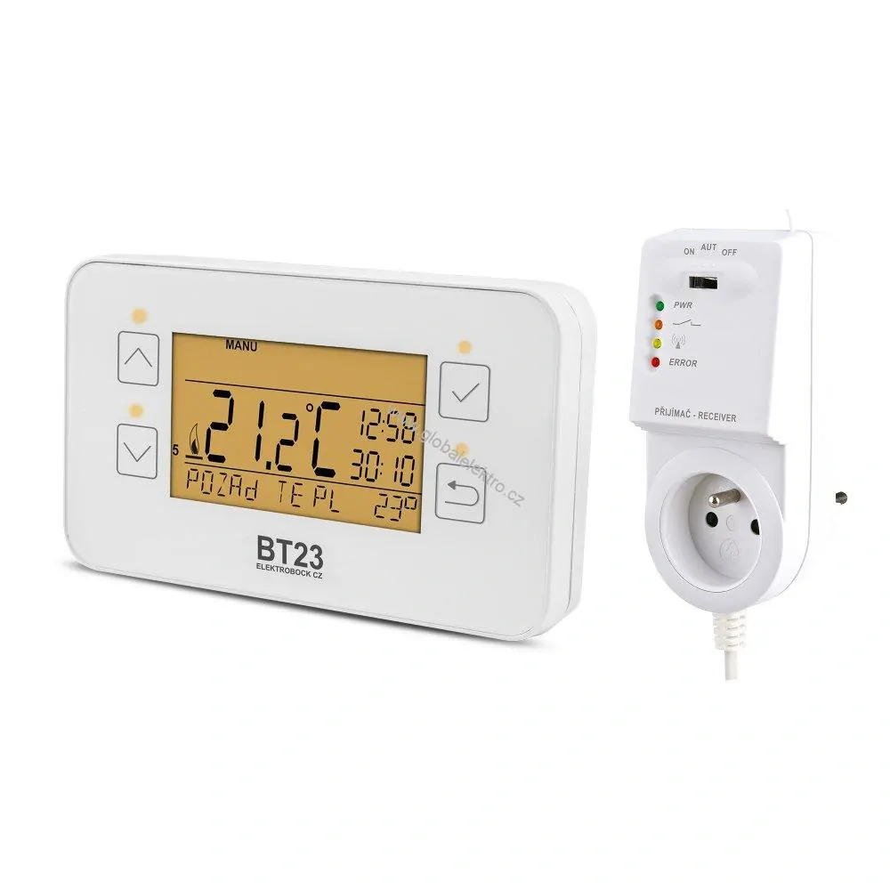 Termostat bezdrátový prostorový BT23 ELBOCK