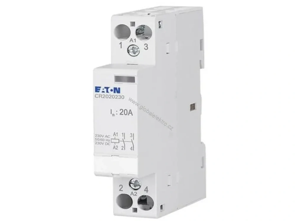 EATON CR2020230 instalační stykač 230V 20A 2 kontatky 2NO