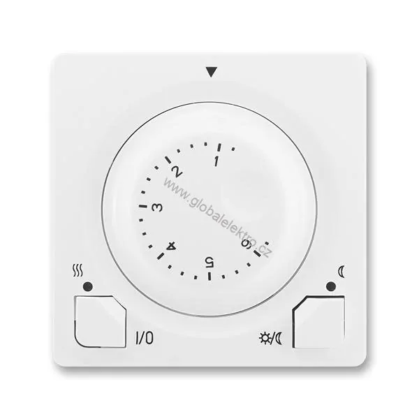 Termostat otočný univerzální 3292G-A10101 B1 ovládací jednotka jasně bílá SWING ABB