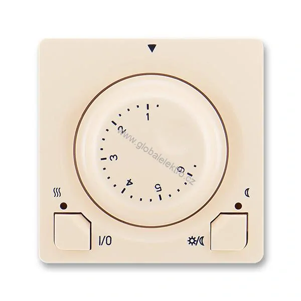 Termostat otočný univerzální 3292G-A10101 C1 ovládací jednotka krémová SWING ABB