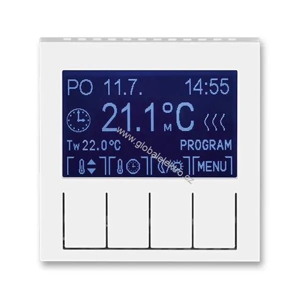 Termostat programovatelný univerzální 3292H-A10301 03 bílá/bílá ovládací jednotka Levit ABB