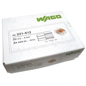 WAGO 221-612 svorka 2x0,5-6 s páčkou
