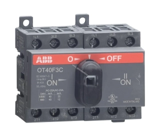 Přepínač sítí OT40F3C 3P 40A (I-0-II) ABB
