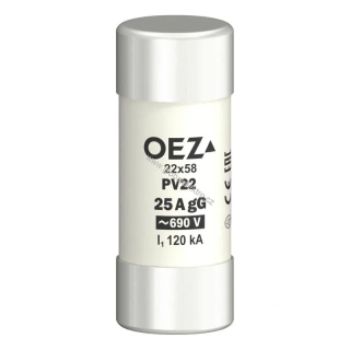 Pojistková vložka PV22 25A gG 22x58