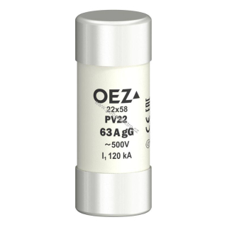 Pojistková vložka PV22 63A gG 22x58