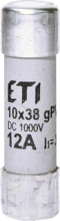 Pojistka CH10x38 gPV 12A/1000V DC 30kA