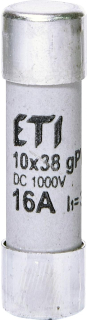 Pojistka CH10x38 gPV 16A/1000V DC 30kA