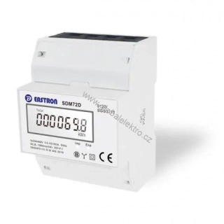 Elektroměr SDM72D 1 tarifní třífázový 4M na DIN do 100A EASTRON