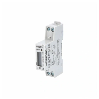 Elektroměr DDS 353 MID (fakturační) 1 tarifní jednofázový 1M na DIN do 50A Eleman