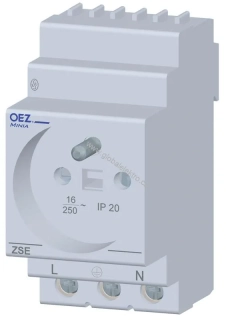 OEZ ZSE-03 zásuvka soklová 230V na DIN