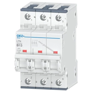 OEZ LTN-13B-3 10kA jistič 3pólový 13A OEZ Minia