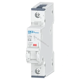 OEZ LTN-4C-1 10kA jistič 1pólový 4A OEZ Minia
