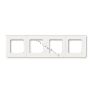 ABB 3901H-A05040 68 rámeček čtyřnásobný Perleťová/Ledová bílá Levit M