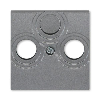 ABB 5011H-A00300 69 kryt zásuvky anténní TV+R(+SAT) s vylamovacím otvorem Ocelová Levit M