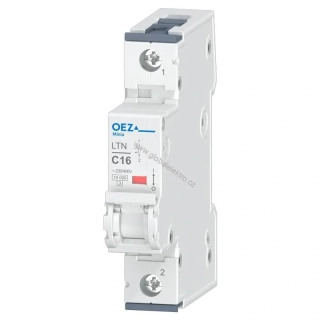 OEZ LTN-16C-1 10kA jistič 1pólový 16A OEZ Minia