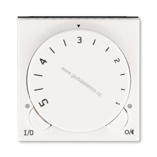 ABB 3292H-A10101 68 termostat otočný univerzální ovládací jednotka Perleťová/Ledová bílá Levit M