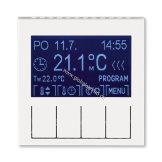 ABB 3292H-A10301 68 termostat programovatelný univerzální ovládací jednotka Perleťová/Ledová bílá Levit M