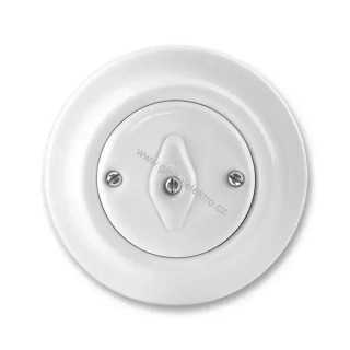 ABB 3560K-C06345 přepínač střídavý č.6 otočný Decento - bílá