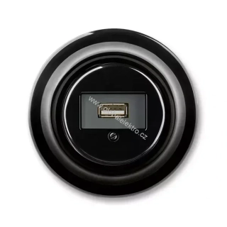 ABB 5014K-C00420 N zásuvka komunikační USB Decento - černá