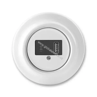 ABB 5014K-C00399 zásuvka nabíjecí USB A+C Decento - bílá