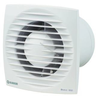 BLAUBERG BRAVO 100 ventilátor se zpětnou klapkou, kuličková ložiska, průměr 100mm