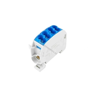 ELEMAN 1006530 svorkovnice HLAK 25/1 C N 152A, 1pól., CU, IP20, modrá, na DIN