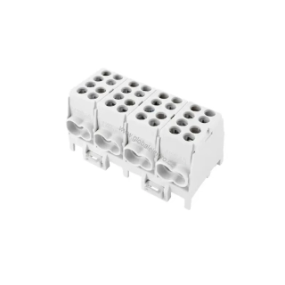 ELEMAN 1000091 svorkovnice HLAK 25-4/8 GR-S, 100A, 4pól., AL/CU, IP20, 4xŠ, na DIN