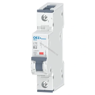 OEZ LTE-2B-1 6kA jistič 1pólový 2A OEZ Minia