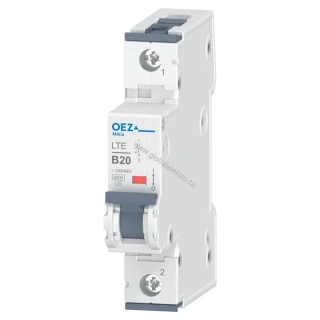 OEZ LTE-20B-1 6kA jistič 1pólový 20A OEZ Minia