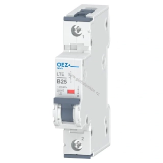 OEZ LTE-25B-1 6kA jistič 1pólový 25A OEZ Minia
