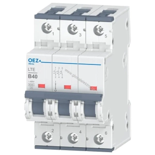 OEZ LTE-40B-3 6kA jistič 3pólový 40A OEZ Minia