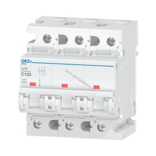 OEZ LVN-125C-3 10kA jistič 3pólový 125A OEZ Minia