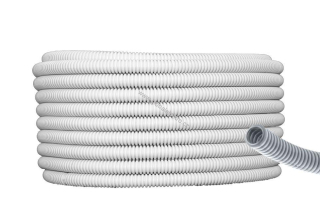 Trubka ohebná šedá PVC 320N průměr 16mm, 10M balení MALPRO