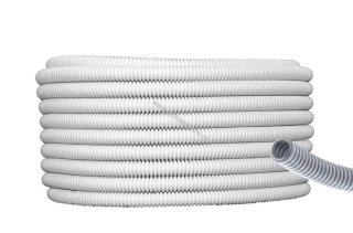 Trubka ohebná šedá PVC 320N průměr 16mm, 100M balení MALPRO