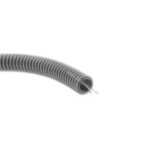 Trubka ohebná šedá s pilotem PVC 320N průměr 16mm, 25M balení MALPRO
