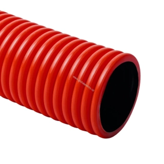 Trubka korugovaná červená, průměr 110mm 25M balení