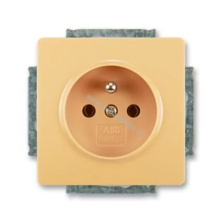 Zásuvka jednonásobná s ochr. kolíkem 5518G-A02349 D1 béžová SWING ABB