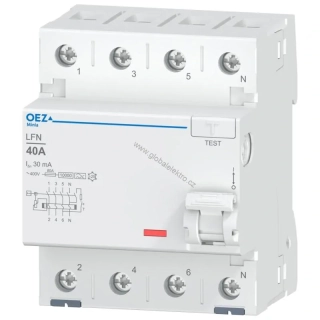 OEZ LFN-40-4-030A chránič proudový 4P 40A 30mA typ A