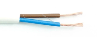 Kabel H03VV-F 2X0,5 CYLY bílá