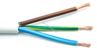 Kabel H05VV-F 3G0,75 CYSY bílá