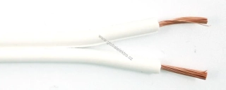 Kabel V03VH-H 2X0,75 CYH bílá