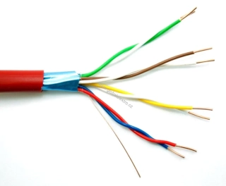 Kabel JYSTY 4X2X0,8 (červený nebo šedý)