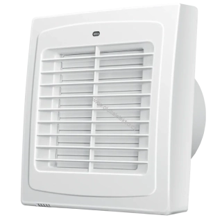 BLAUBERG AUTO 100 T ventilátor s automatickou žaluzií, kuličková ložiska, časový spínač, průměr 100mm
