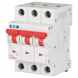 EATON PL7-B10/3 10kA jistič 3pólový 10A