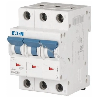 EATON PL7-B20/3 10kA jistič 3pólový 20A