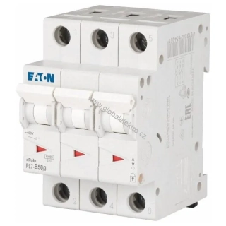 EATON PL7-B50/3 10kA jistič 3pólový 50A