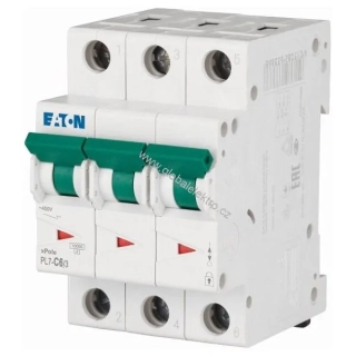 EATON PL7-C6/3 10kA jistič 3pólový 6A
