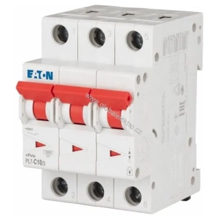 EATON PL7-C10/3 10kA jistič 3pólový 10A