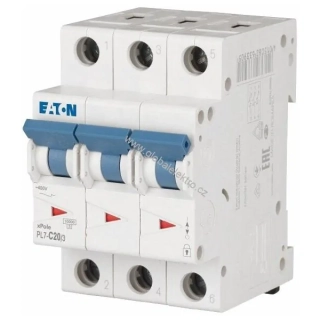 EATON PL7-C20/3 10kA jistič 3pólový 20A