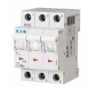 EATON PL7-C50/3 10kA jistič 3pólový 50A